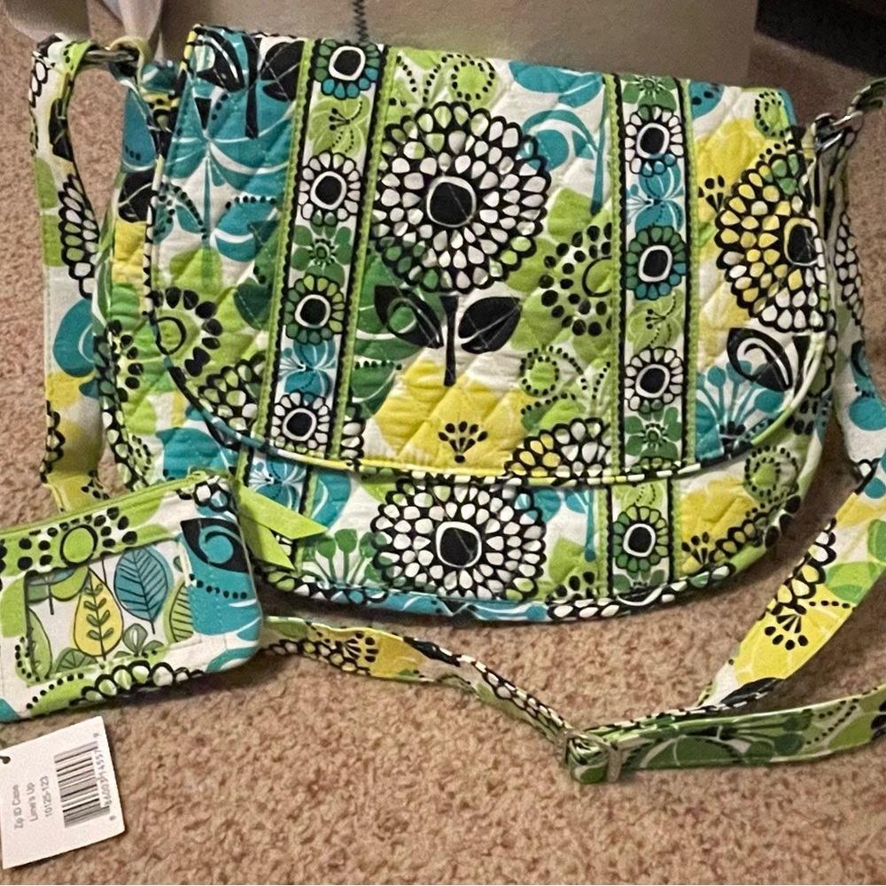 Vera Bradley purse and ID case Limes Up